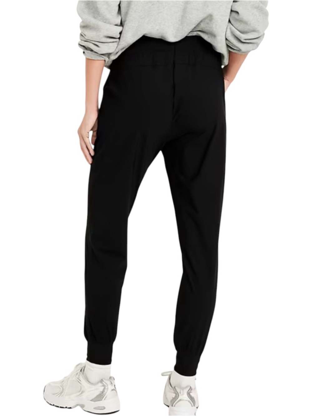 [Old Navy] Black Drawstring Jogger Pants with Ribbed Cuffs - Picture 3 of 5